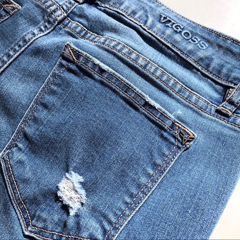 Vigoss Jagger Skinny Distressed Ripped Jeans - Picture 10 of 12